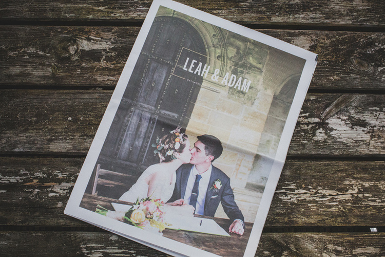 Design a wedding newspaper: how to create your own