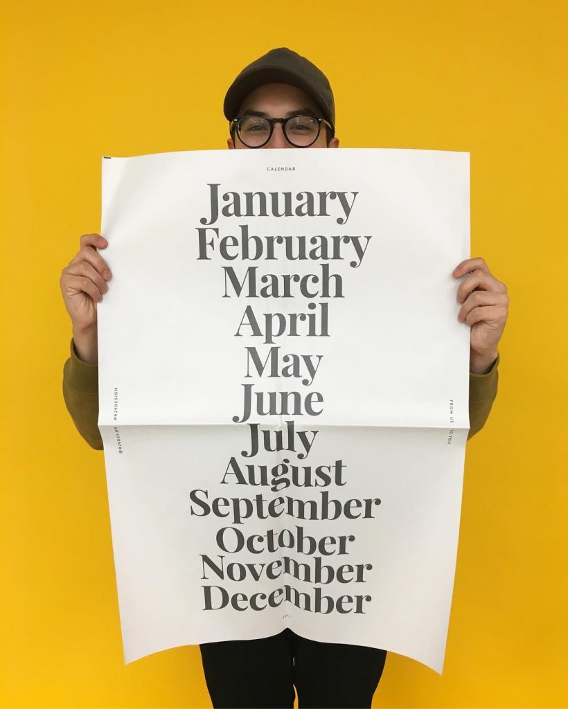 Refinery29 Design Newsprint Calendar. Make and print your own newspaper at www.newspaperclub.com