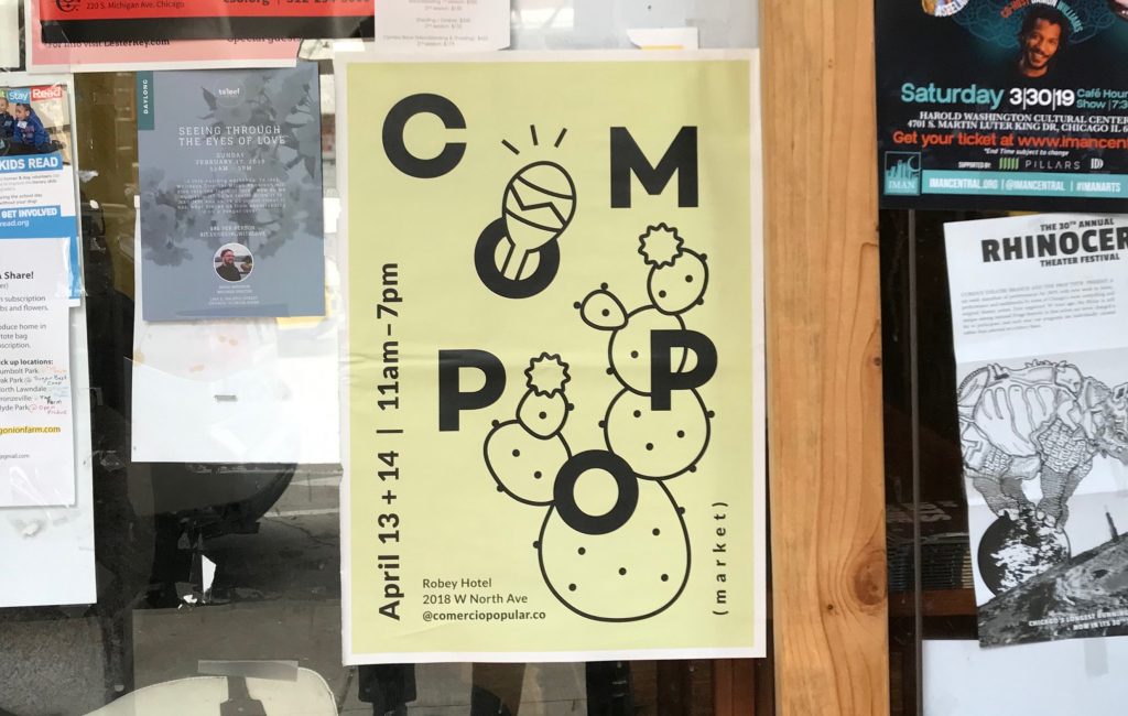 COMPOP posters printed on newsprint