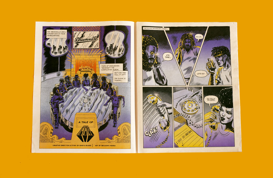 How Burn & Broad created an action-packed comic for Dreamville newspaper
