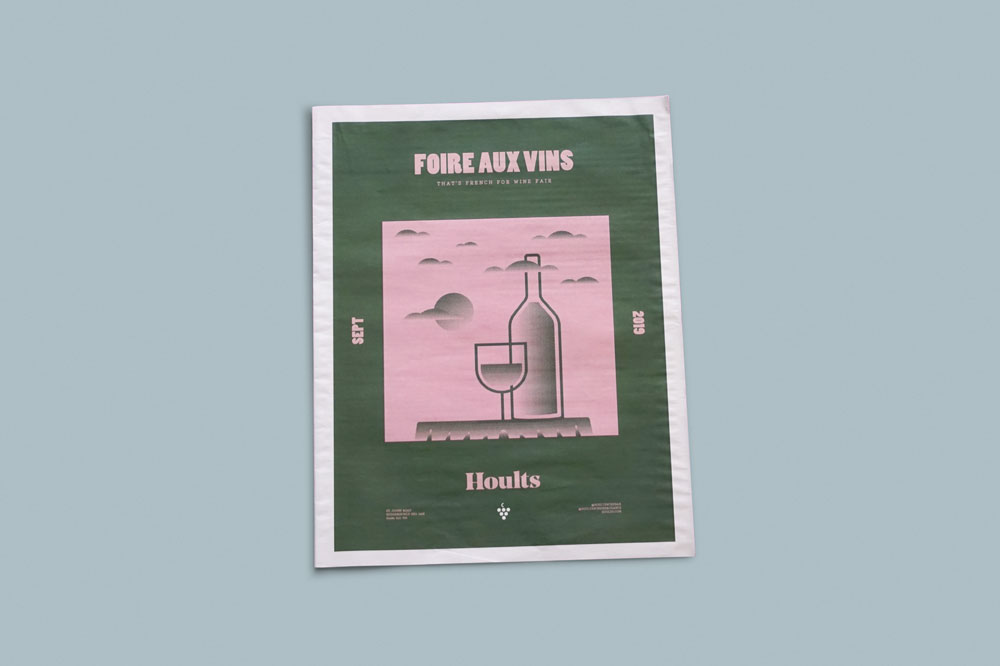 Tabloid newspaper for Hoults Wine. See more newspapers we loved this month in our latest print roundup.