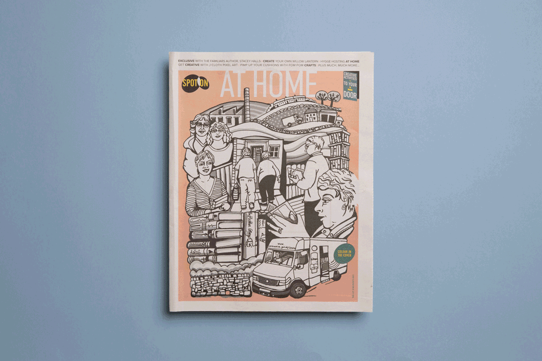 Spot on at Home magazine from Culturapedia. Printed by Newspaper Club