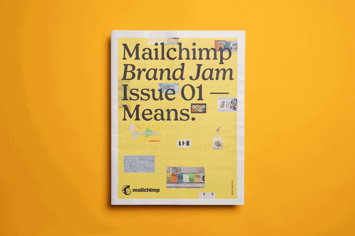 Mailchimp Brand Jam newspaper printed by Newspaper Club