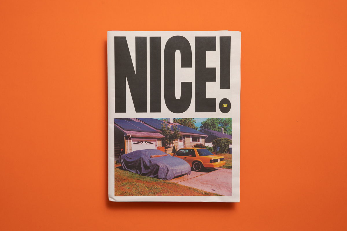 NICE! photozine by Max Friedman. Printed by Newspaper Club.