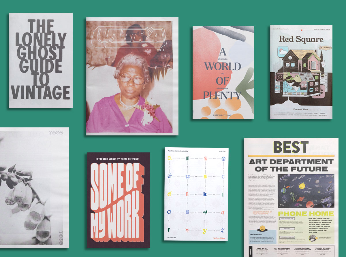 Print Roundup: April 2021. Portoflios, catalogues and more inspiring print projects printed by Newspaper Club.