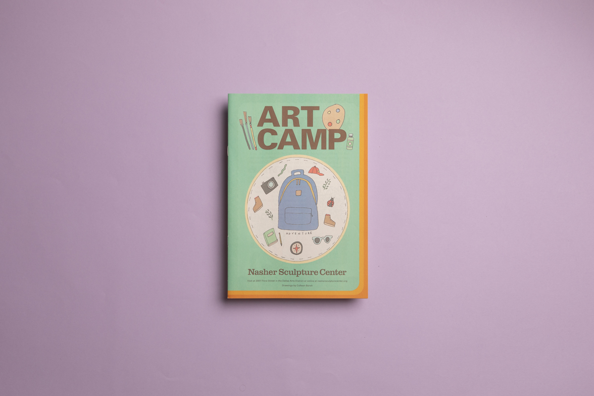 Art Camp zine from Nasher Sculpture Center. Printed by Newspaper Club.