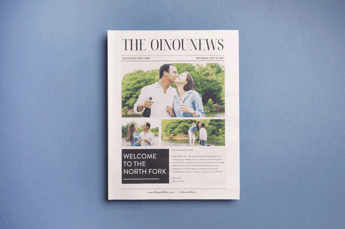 The ultimate guide to making a wedding newspaper