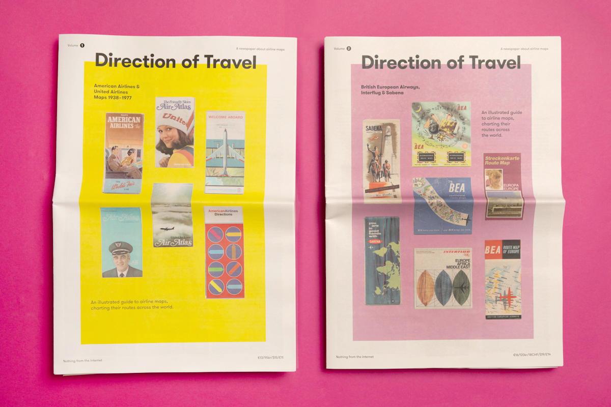 8 print projects to inspire you in September 2021: Direction of Travel published by Christian Noelle. Printed by Newspaper Club.
