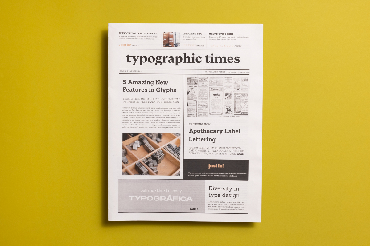 Newspaper Club x Creative Market — Typographic Times-Blog-1