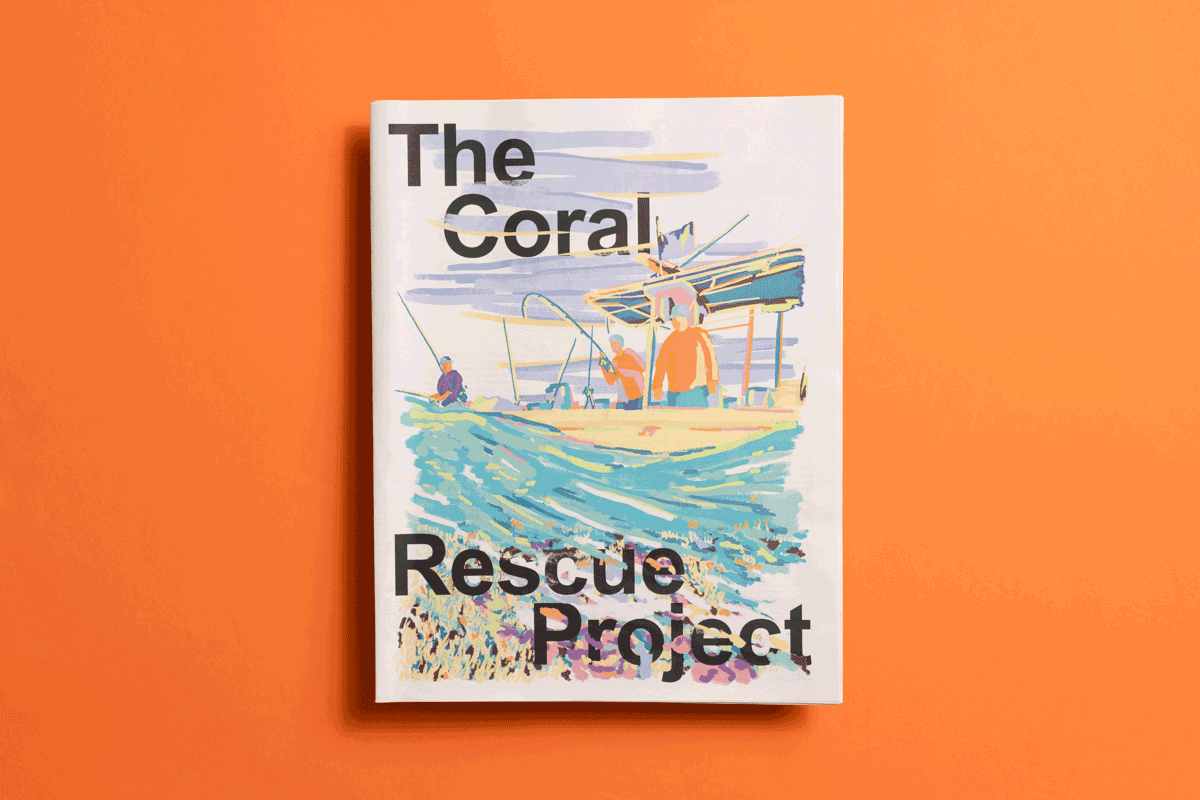 Coral Rescue Project newspaper by ECAL design students Anaelle Iglesias, Iris Moine and Aurore Huberty. Printed by Newspaper Club.