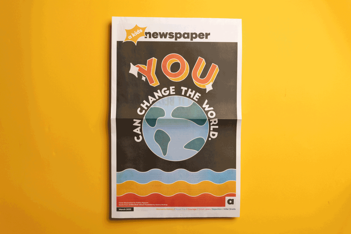Broadsheet for A Kids Company About printed by Newspaper Club.