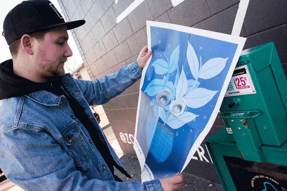 Art in Print newspaper poster project in Boston. Developed by Isenberg Projects. 
