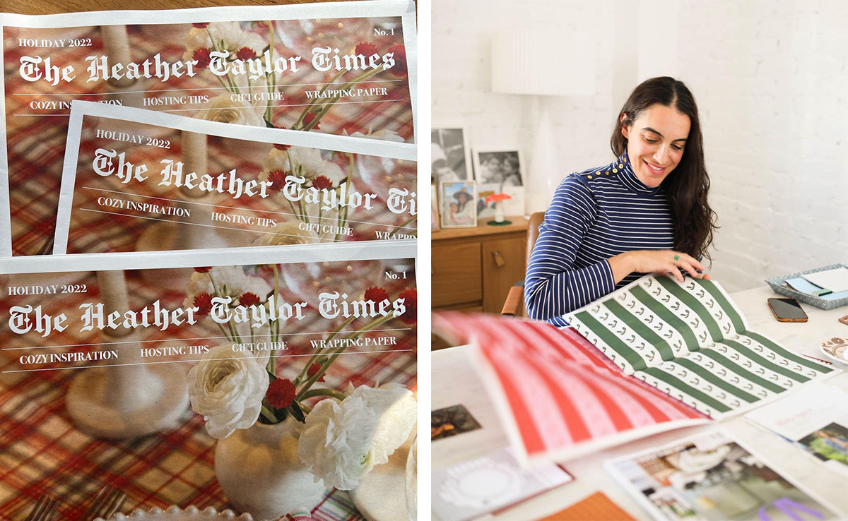 Heather Taylor Home holiday catalogue newspaper