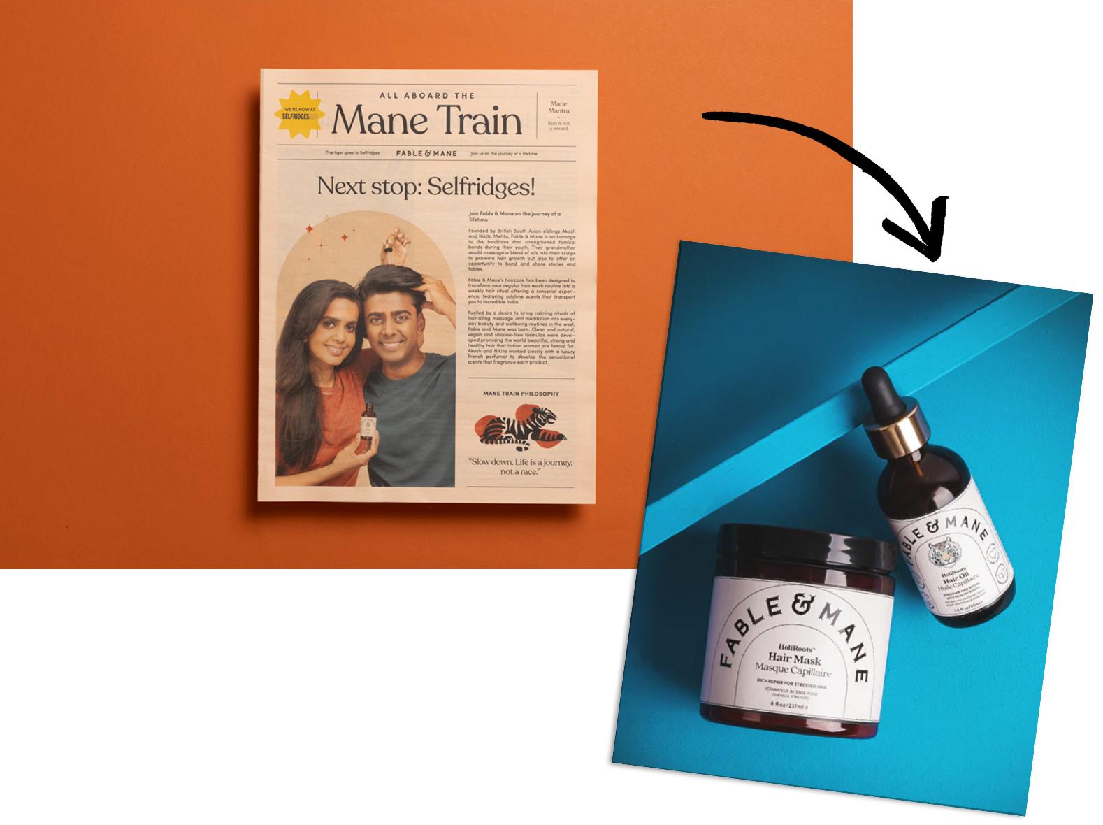 Newspaper Club gift guide: Fable and Mane hair mask 