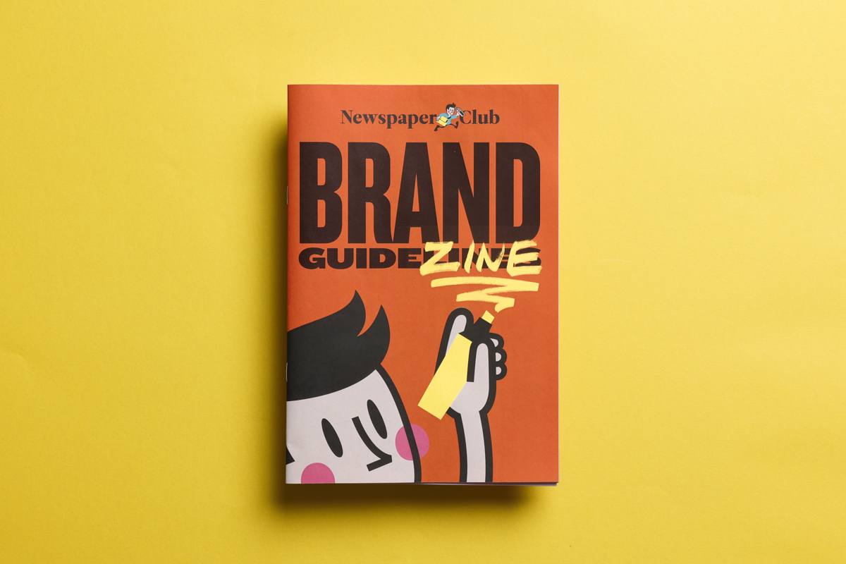 Newspaper Club brand guidelines zine cover