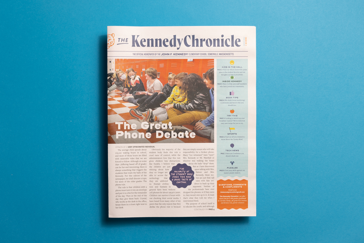 From classroom to newsroom: the making of a school newspaper. Printed by Newspaper Club.
