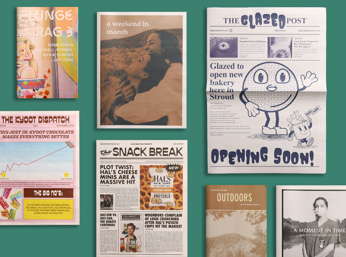 7 newspapers to inspire you in May. Printed by Newspaper Club.