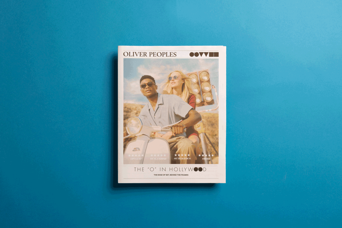 Oliver-Peoples brand catalogue. Printed by Newspaper Club.