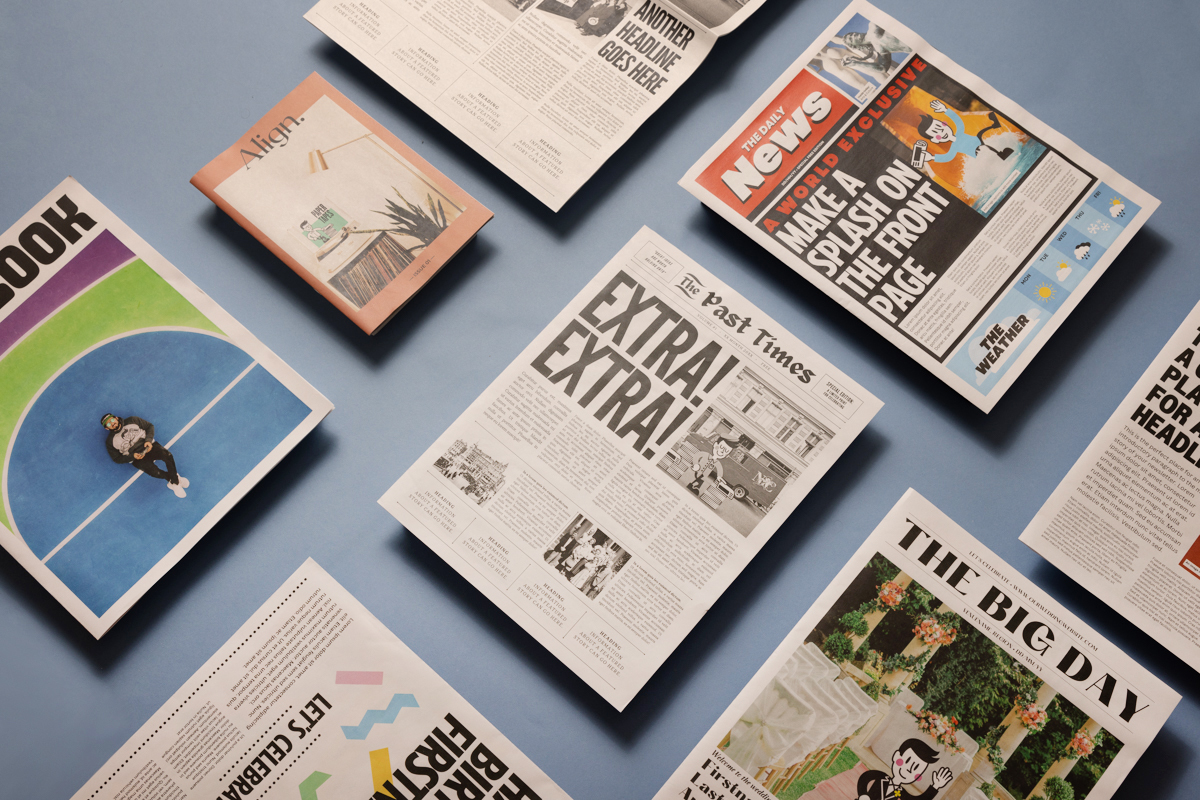 Canva templates to make your own newspaper