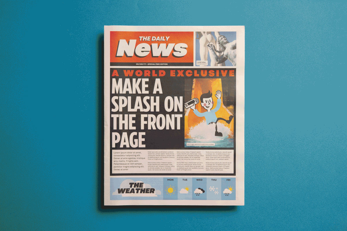 Newspaper templates for Canva