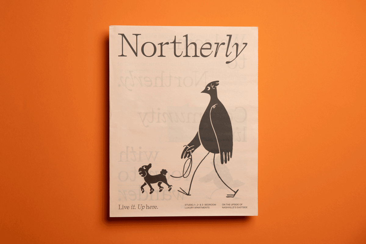 Northerly Living apartment development brochure. Printed by Newspaper Club.