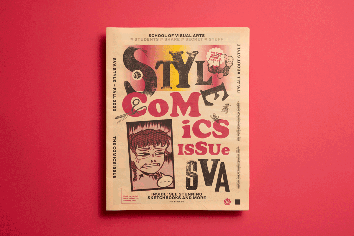 SVA-Style newspaper - comics issue. Published by School of Visual Arts. Printed by Newspaper Club.