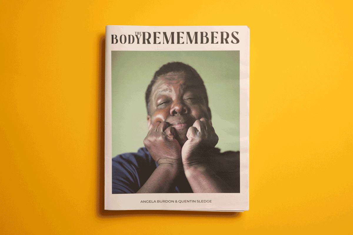 The-Body-Remembers photography project by Quentin Sledge and Angela Burdon. Exhibition catalogue printed by Newspaper Club.