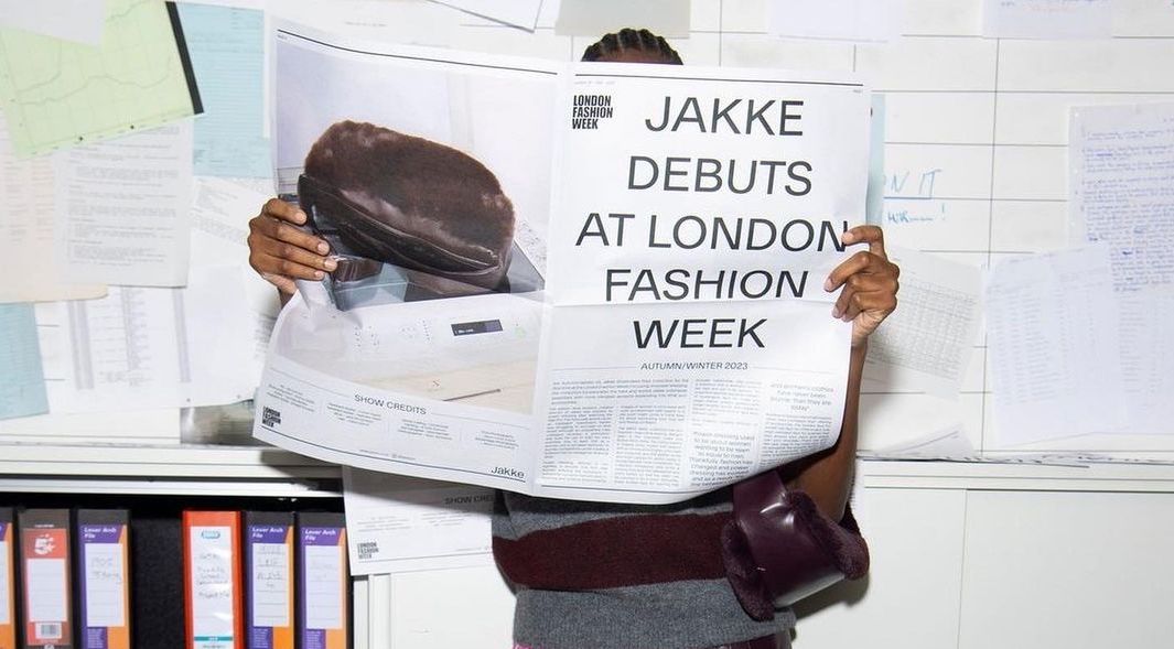 Jakke Fashion Week broadsheet