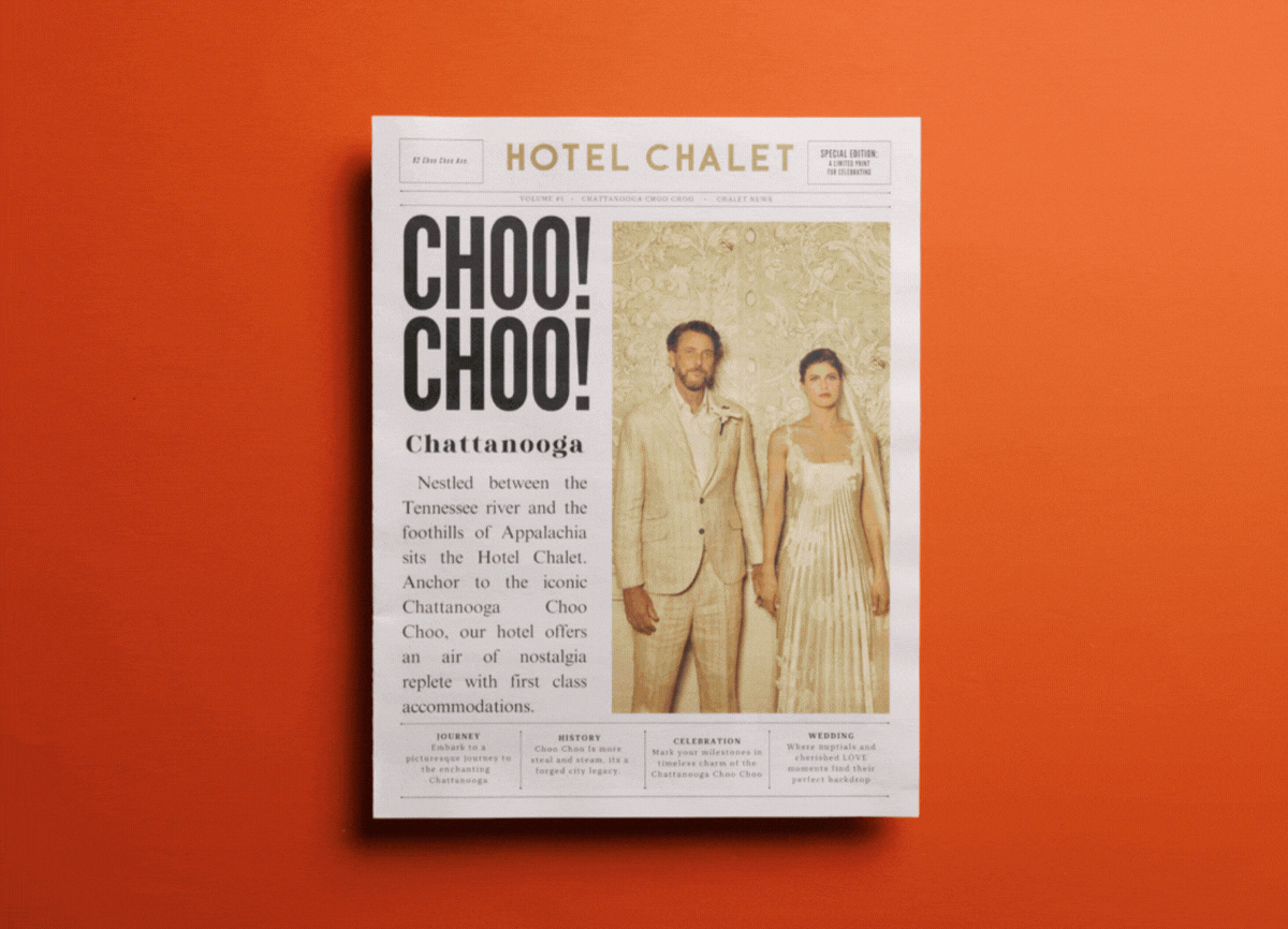 Hotel Chalet designed by WHO WHAT OUI, printed by Newpaper Club