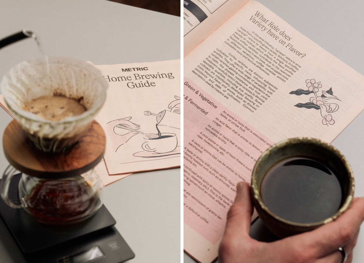 Metric Coffee guide printed by Newspaper Club