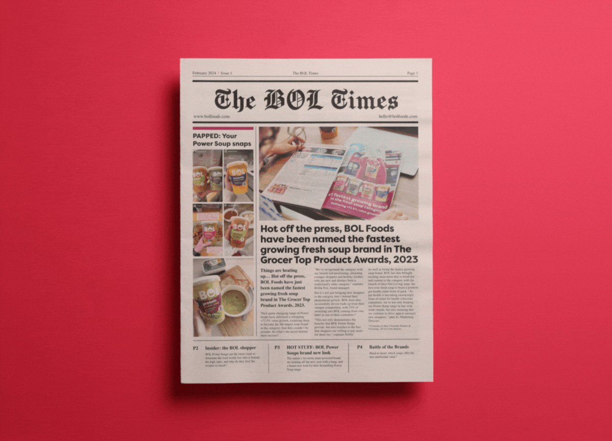 The Bol Times by Bol Foods, printed by Newspaper Club