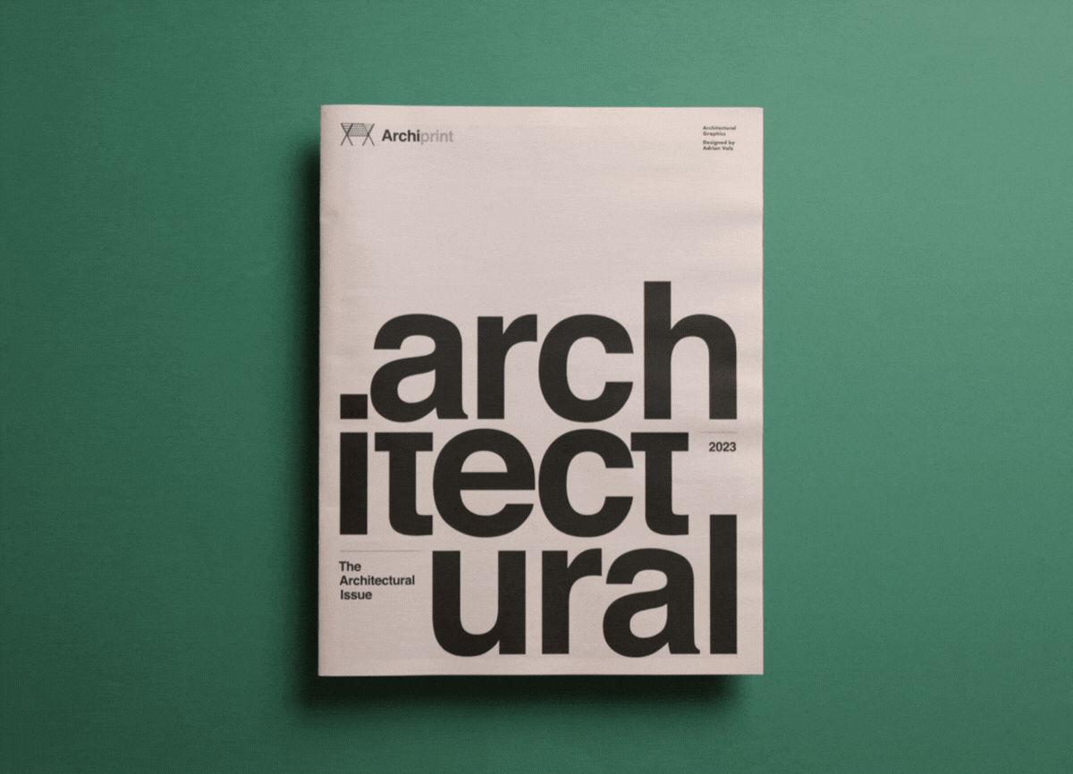 Archiprint: The Architectural Issue, by Adrian Volz, printed by Newspaper Club
